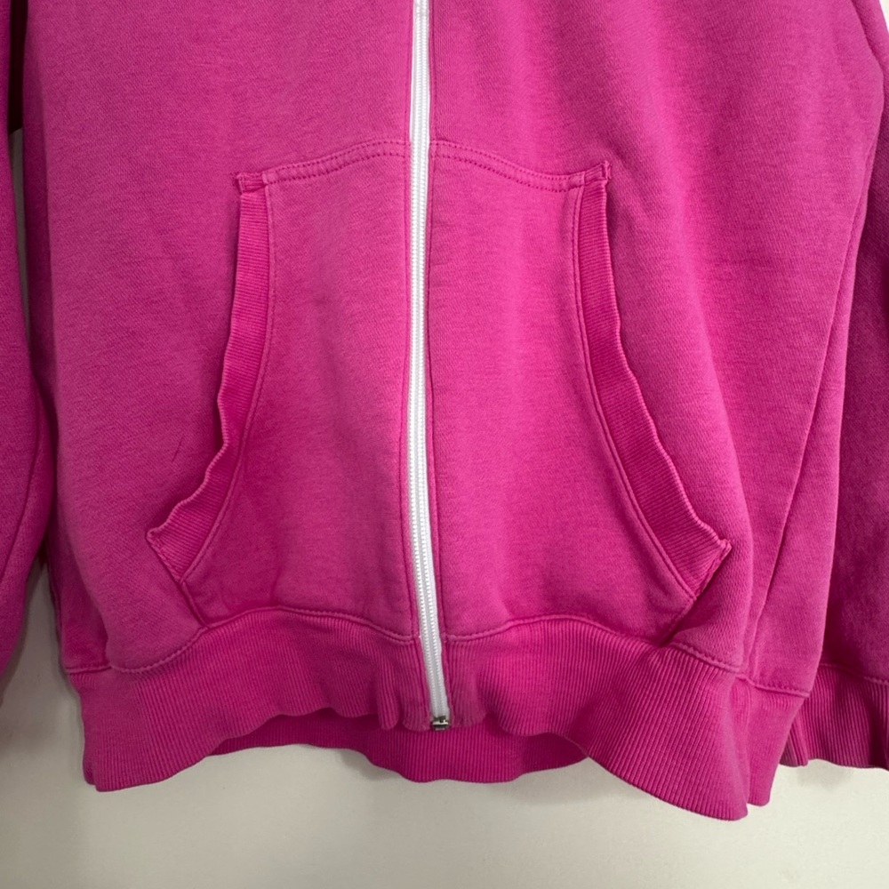Adidas Women's Pink Zip-Up Hoodie - Picture 5 of 8
